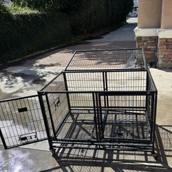 dog crate for small to medium size dogs.