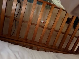 Wooden futon with mattress