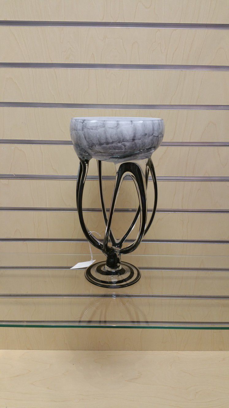 Glass Vase / Candy Dish / Candle Holder ( NEW  )