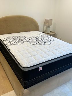 Queen Size Mattress Pillow Top 12"    new mattress in a plastic sealed.   We offer same day delivery