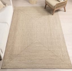 nuLOOM Wynn Tan Solid Power Loomed Indoor/Outdoor Area Rug, 6' x 9'