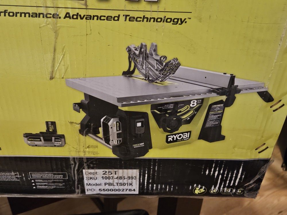 Ryobi 18v  Brushless Table Saw