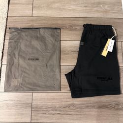 Essentials Black Shorts