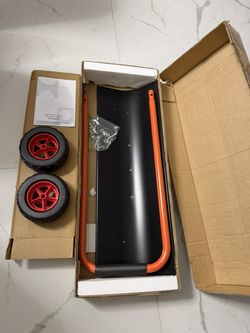 Snow Shovel with Wheels with 30 Inches Wide Blade and Adjustable Handle