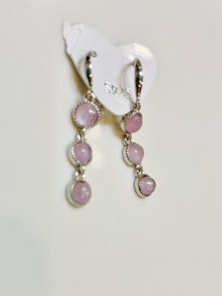 Kunzite earrings