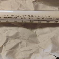 U.S. NAVY FAHRENHEIT THERMOMETER 1949