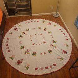HUGE HANDMADE TABLE CLOTH 