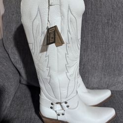 NEW White Cowboy Boots 8.5 