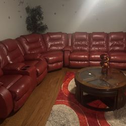 Red Sectional
