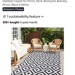 Waterproof Outdoor Rug 5×8 Ft