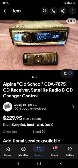 alpine receiver cda 7875