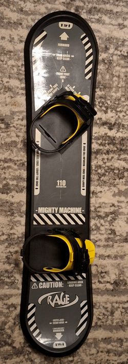 RAGE MIGHTY MACHINE 110 CM KIDS' SNOWBOARD WITH BINDINGS 