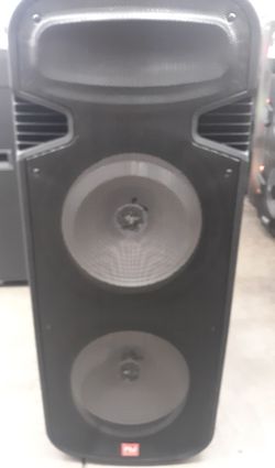 New!! 13000 watt 2x15" bluetooth speaker DJ karaoke style comes with microphone and remote