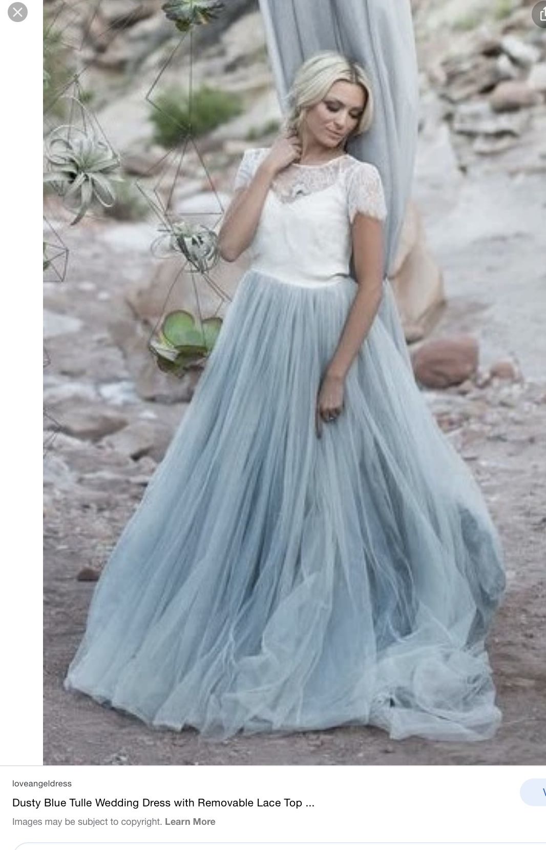 Dusty blue wedding Dress Size 16