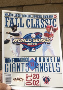 Angels 2002 World Series Program
