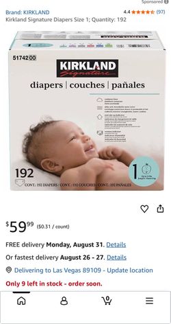 Kirkland Signature Diapers Size 1 – 192 Count