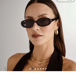 Le Specs Outta Love Black Smoke Mono Sunglasses