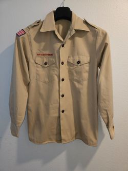 Boy Scouts of America Long Sleeve Shirt Large Size 16