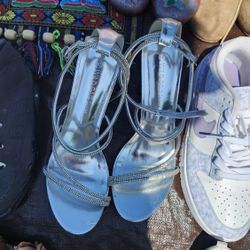 Silver Diamond Heels