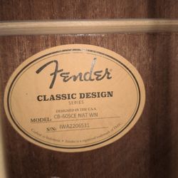 Fender Acoustic/Electric Bass