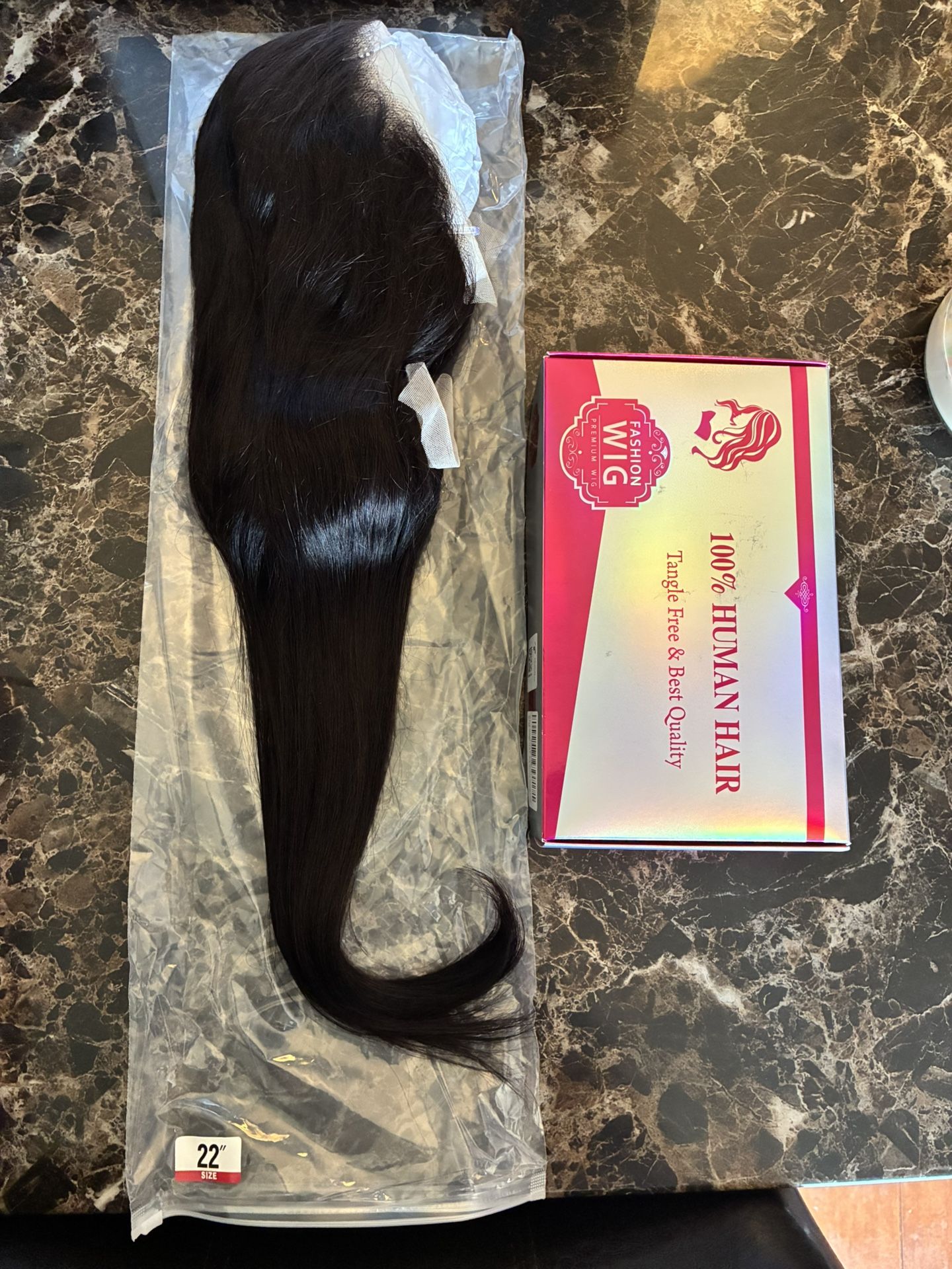 22Inch Straight Brazilian Virgin Human Hair Pre Plucked 180% Density 13X4 HD Transparent Lace Front