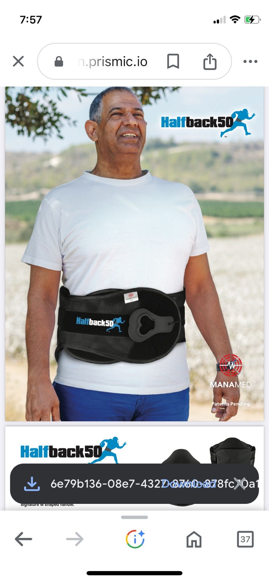 Back Brace Cervical Halfback-50