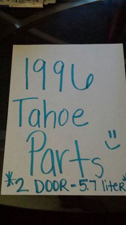 2dooe tahoe parts