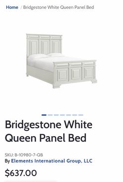 Bridgestone Antique White 3-Piece Queen Bedroom Set - Excellent Condition (Gently Used)