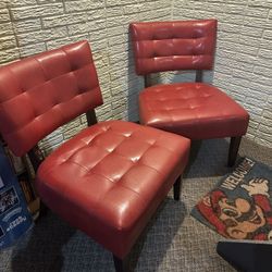 Pair Of Red Chairs