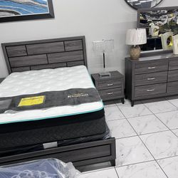 4pc Queen Bedroom Set 🔥 Take It Home With Only $50 Down 