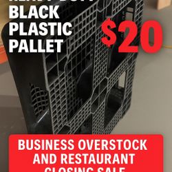 🔥 ULINE Heavy-Duty Black Plastic Pallet – H-1211 Model – $20 🔥