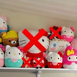 Sanrio Variety Of Plushies Lot 