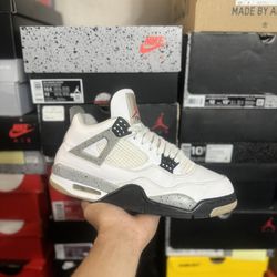 2016 Jordan White Cement 4s size 10.5 USED But Clean