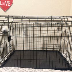 collapsible dog cage 36.0"L x 24.0"W x 25.0"H