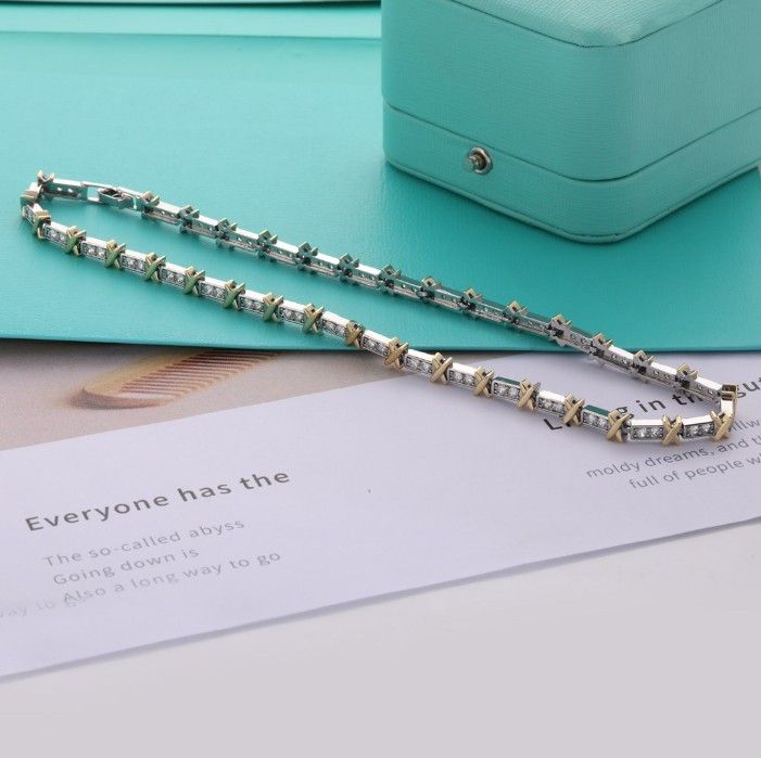 Tiffany's new cross-shaped diamond necklace