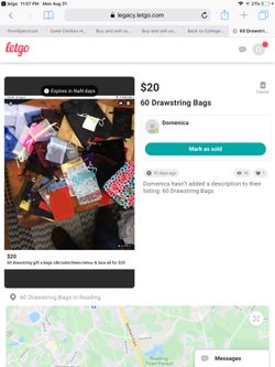 60-Drawstring Different Cloth Gift Bags