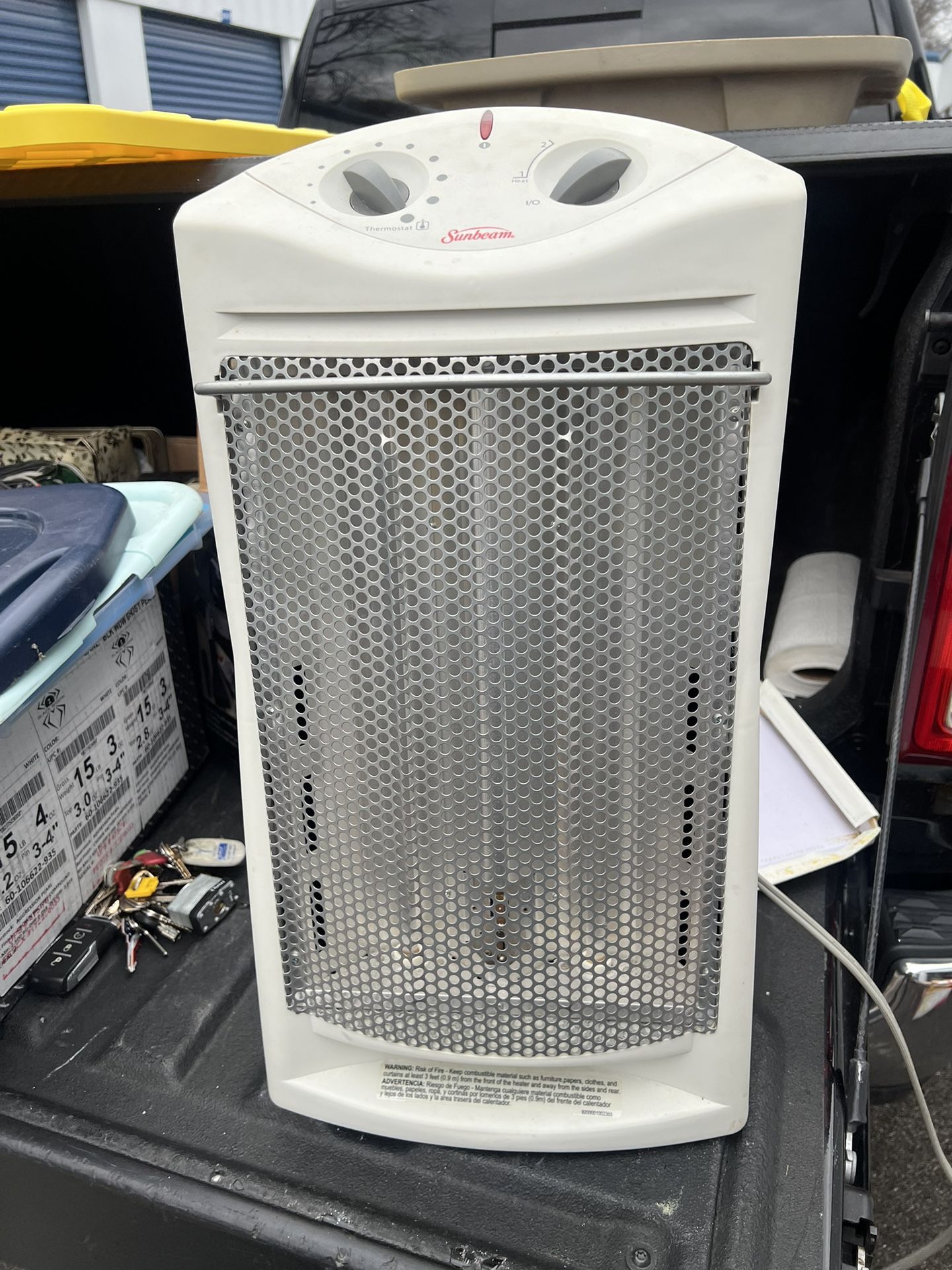 Heater Sunbeam SQH310 Infrared Large Room Electric Tower Quartz 1500W