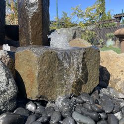 Gorgeous Basalt Birdbath Bubbler Fountain
