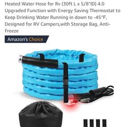 Heated Water Hose For RV Use (30ft)