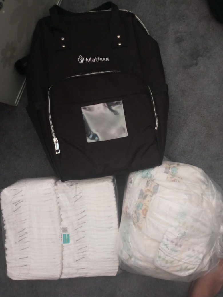 New  Diaperbackpack Plus+newborn Diaper