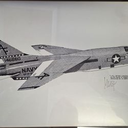 Vintage aircraft sketch by Joe Milich