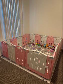 Baby Playpen & Reversible Mat