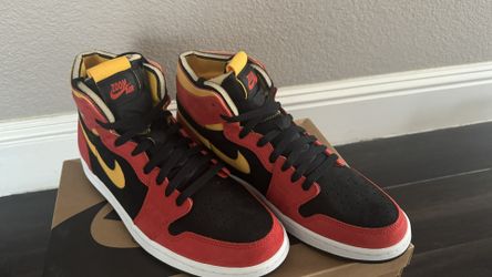 AIR JORDAN 1 ZOOM AIR CMFT CT0978 006 BLACK/CHILE RED-WHITE NOIR/BLANC/ROUGE CHILI Size 10 Retail $375 