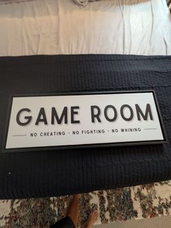 Game Room Sign Framed