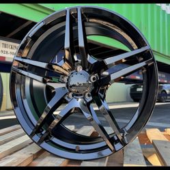 Mercedes 20” New Blk Amg Style Rims New tires set 