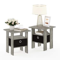 Set Of 2 End Tables/ Nightstands, Room Furniture, New