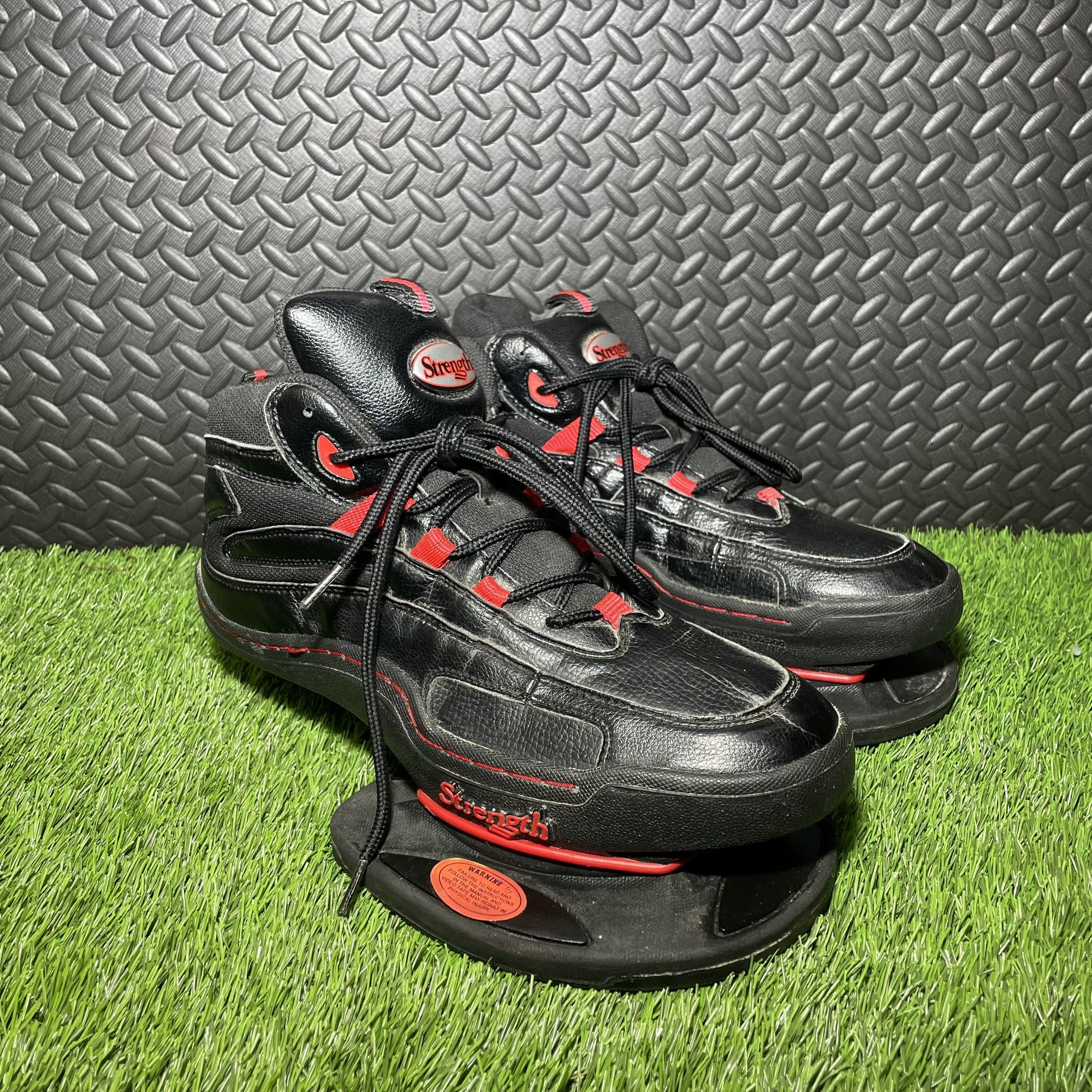 Strength Systems Plyometric Vertical Jump Training Shoes Black Red Men Size 10.5