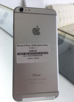 iPhone 6 Plus 16GB Space Gray Sprint
