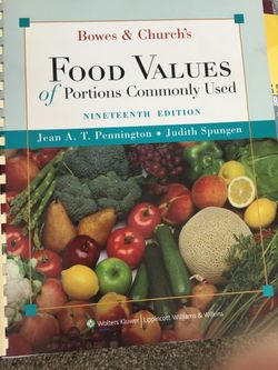 Food Values Of Portions Commonly Used 19th Edition