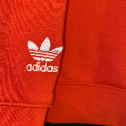 Red Adidas Sweater (No Pockets) 